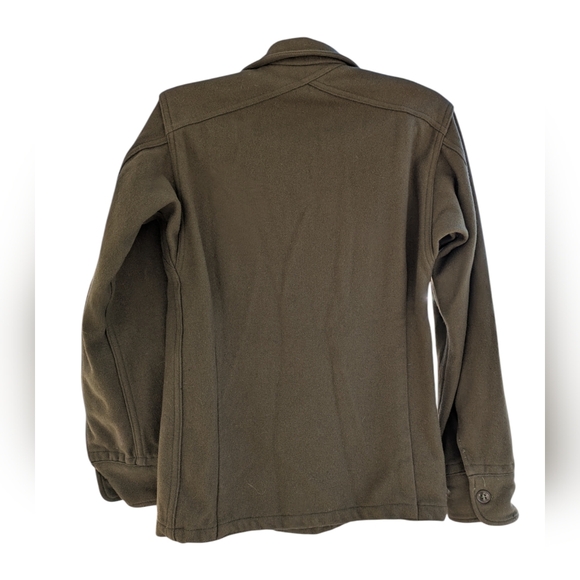 1950's Vintage US Army Military Wool Field Shirt/Jacket Army Green Unisex XS - Picture 4 of 6